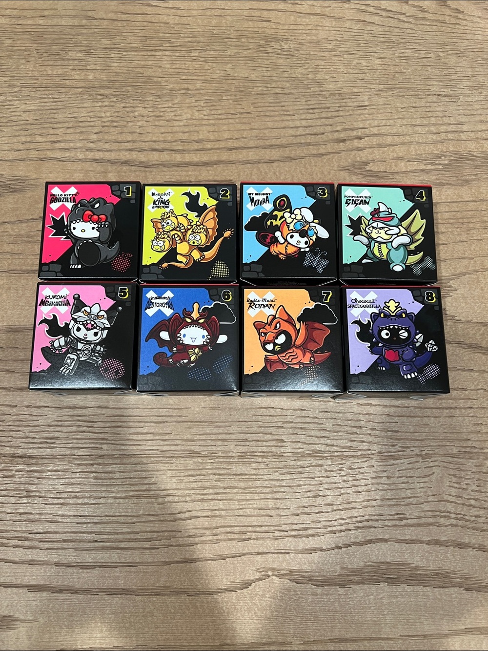McDonalds x Sanrio Collab - all 8 Happy Meal Toys - Brand New In Box!